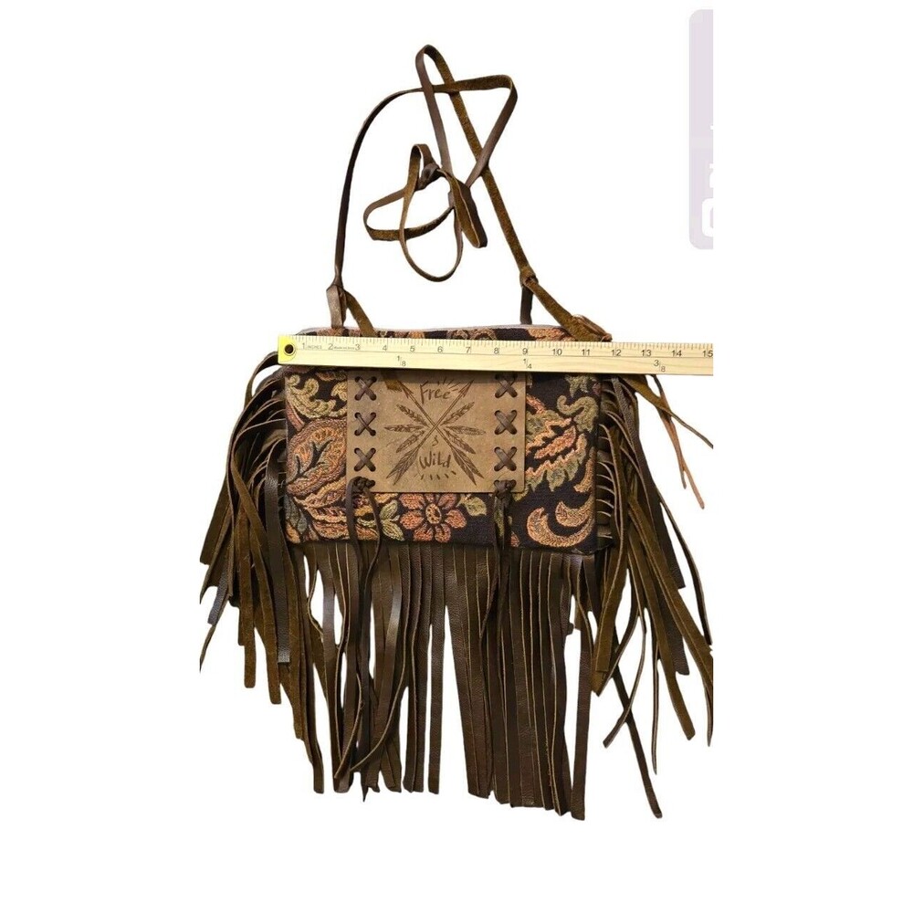 Keep It Gypsy Purse "FREE WILD" Fringe Hippie Hobo Western Country - Picture 2 of 11